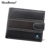 Real Cowhide Men Wallets Short Wallet Portefeuille Homme Business Purses