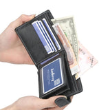 High Quality Real Cowhide Men Wallet Short Wallets