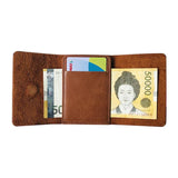 Leather Wallet Men Business Vintage Pocket Bag