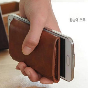 Leather Wallet Men Business Vintage Pocket Bag