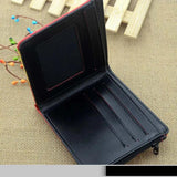 Anime Flower PU Short Wallet with Zipper