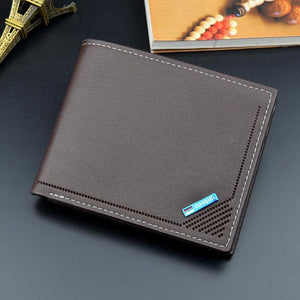 Men's Leather Multi-function Wallet Tide Short Men's Wallet