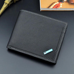 Men's Leather Multi-function Wallet Tide Short Men's Wallet