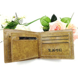 Demon Slayer Tanjirou Short Wallet Synthetic Leather Purse