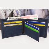 Men's Leather Business Wallet Money Bag