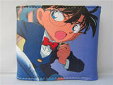 Anime Detective Conan PU Short Wallet Button Purse