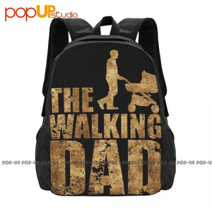 The Walking Dad Parody Papa Kinderwagen Vatertag Backpack