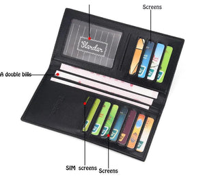 Slim Leather Wallet Casual Men's Clutch Money Bag