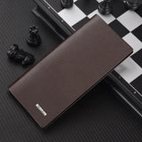 Slim Leather Wallet Casual Men's Clutch Money Bag