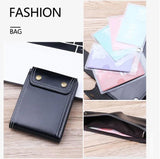 Men's Double Hasp Short Leather Wallet