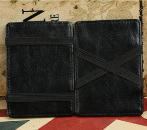 Famous PU Leather Magic Wallets - Men Money Clip Dollar Purses