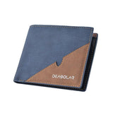 Short Slim Leather Men's Wallet Retro Style