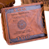 Men Short Wallet Magnetic Buckle Wallets Organizer with Coins Bag