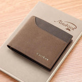Vintage PU Leather Men's Wallet Mini Thin Carteras Hombre Mens