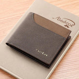 Vintage PU Leather Men's Wallet Mini Thin Carteras Hombre Mens