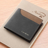 Vintage PU Leather Men's Wallet Mini Thin Carteras Hombre Mens