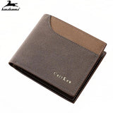 Vintage PU Leather Men's Wallet Mini Thin Carteras Hombre Mens
