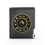 Men Wallet Leather 12 Animal Print Billfold Slim Card Holder Money Bag