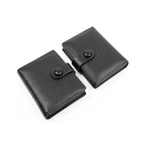 Men's Bifold Wallet PU Leather Large Capacity Money Bag