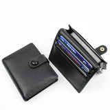 Men's Bifold Wallet PU Leather Large Capacity Money Bag