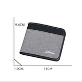 Canvas Wallet Splicing Blocking Wallet Bag