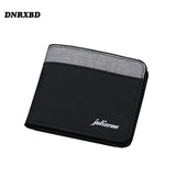 Canvas Wallet Splicing Blocking Wallet Bag