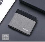 Canvas Wallet Splicing Blocking Wallet Bag