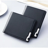 Men's Thin Soft Wallet Multi-card Slot Money Clip Fashionable Solid PU