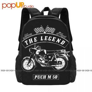 Puch M 50 Motorcycle Bike Classic Cars Backpack Large Capacity Gym Foldable