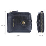 Vintage Men's Short Wallet Clutch Zipper Purse