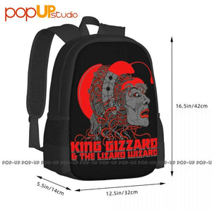 King Gizzard Lizard Wizard Backpack Large Capacity Print Eco-Friendly