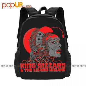 King Gizzard Lizard Wizard Backpack Large Capacity Print Eco-Friendly