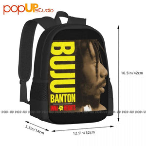 Rare Buju Banton Rap Backpack Large Capacity School Portable Storage Bag