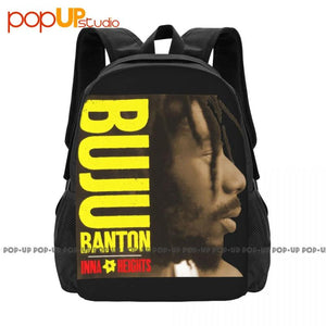 Rare Buju Banton Rap Backpack Large Capacity School Portable Storage Bag