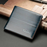 Men's Short Embossed Wallet Thin Purse