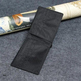 D0UD Men's RFID Blocking Carbon Fiber Bifold Wallet