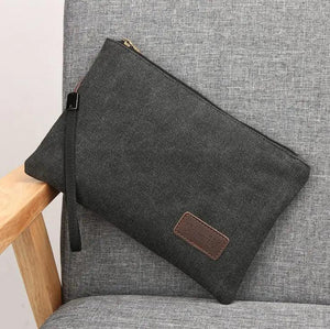 Canvas Men clutch bag Business Wallet Casual Purse Small Travel bags