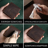 Men's Crazy Horse Leather Wallet Business Retro