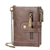 Short Wallet Men's Retro Multi-card PU Waterproof Wallet