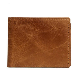 Men's Casual Leather Wallet with Coin Pocket