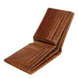 Men's Casual Leather Wallet with Coin Pocket