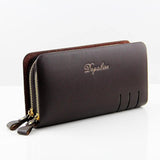 Vintage Long Clutch Men Wallet Plaid Purses Handbags Zipper Male Wallet