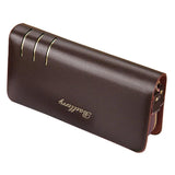 Vintage Long Clutch Men Wallet Plaid Purses Handbags Zipper Male Wallet