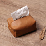 Leather Tissue Box Storage Box for Home and Car