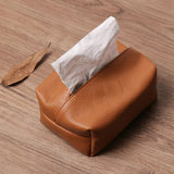 Leather Tissue Box Storage Box for Home and Car
