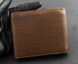 Vintage Dragon Style Leather Men Wallet Cowhide Bifold Purse