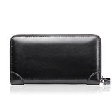 Men Vintage Leather Purse Large Capacity Clutch Handbag Billetera