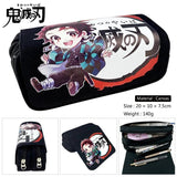 Demon Slayer Kimetsu no Yaiba Anime Canvas Purse Long Wallet Pen Case