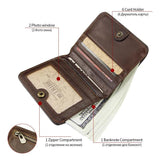 Men's Short Clutch Matte Wallet Small Purse