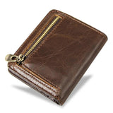 Men's Short Clutch Matte Wallet Small Purse